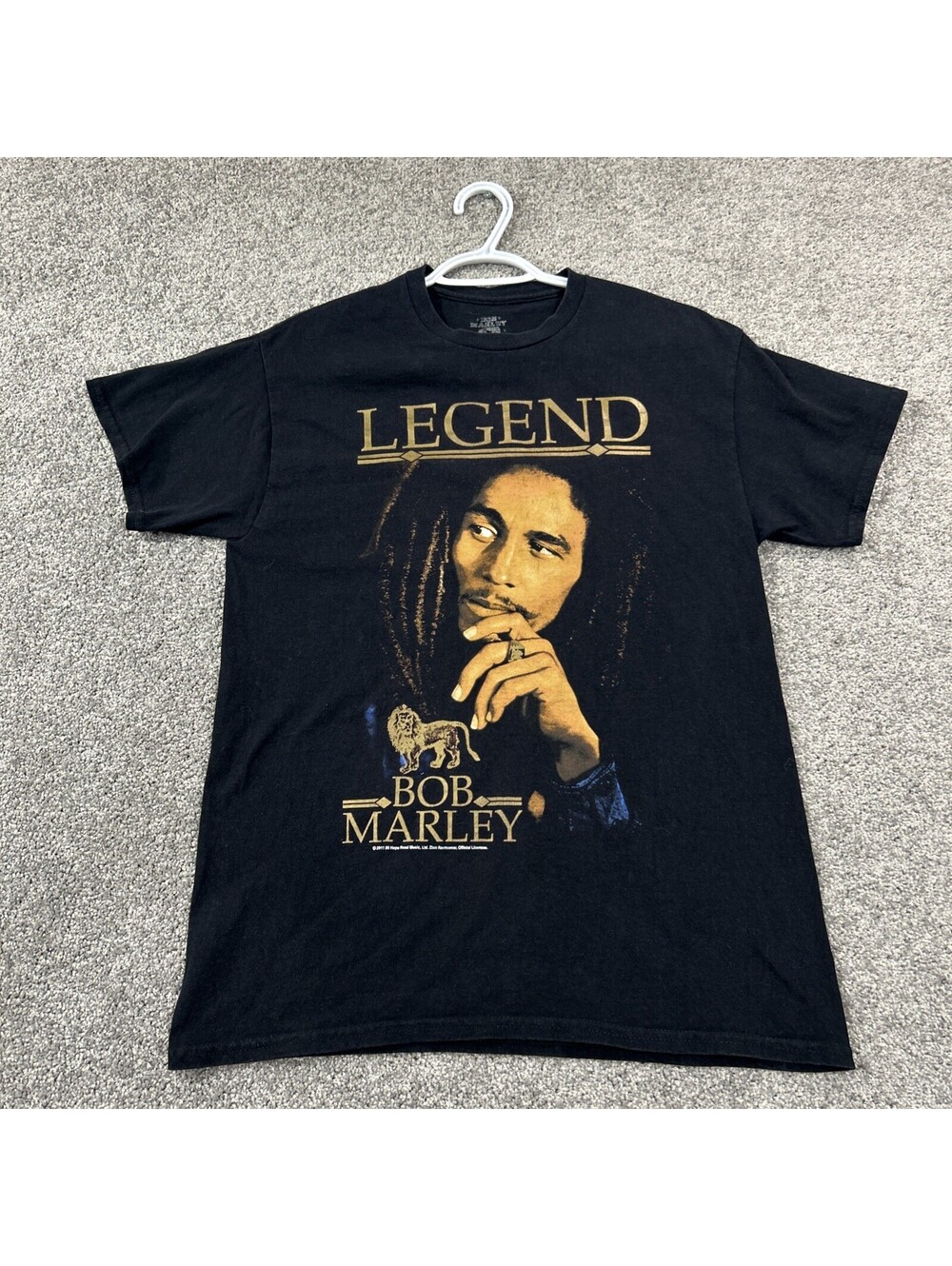 Bob Marley Legend Zion RootsWear Graphic T-Shirt 2011 Black Medium